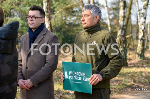  04.04.2023 WARSZAWA<br />
KONFERENCJA PRASOWA Z UDZIALEM SEBASTIANA KALETY W OBRONIE POLSKICH LASOW<br />
N/Z DAMIAN KOWALCZYK<br />
 