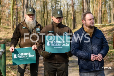 04.04.2023 WARSZAWA<br />
KONFERENCJA PRASOWA Z UDZIALEM SEBASTIANA KALETY W OBRONIE POLSKICH LASOW<br />
N/Z MICHAL GZOWSKI RZECZNIK LASOW PANSTWOWYCH<br />
 