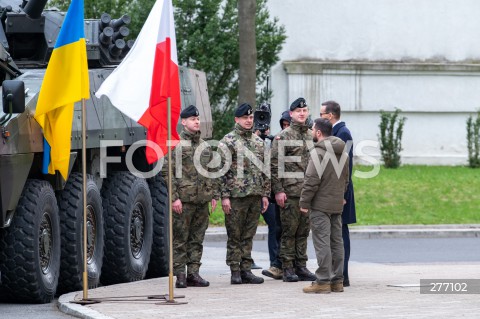  05.04.2023 WARSZAWA<br />
WIZYTA PREZYDENTA UKRAINY WOLODYMYRA ZELENSKIEGO W WARSZAWIE<br />
<br />
UKRAINIAN PRESIDENT WOLODYMYR ZELENSKY VISITS POLAND<br />
<br />
N/Z WOLODYMYR ZELENSKI MATEUSZ MORAWIECKI<br />
FOT. MARCIN BANASZKIEWICZ/FOTONEWS  