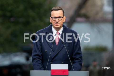  05.04.2023 WARSZAWA<br />
WIZYTA PREZYDENTA UKRAINY WOLODYMYRA ZELENSKIEGO W WARSZAWIE<br />
<br />
UKRAINIAN PRESIDENT WOLODYMYR ZELENSKY VISITS POLAND<br />
<br />
N/Z PREMIER MATEUSZ MORAWIECKI<br />
FOT. MARCIN BANASZKIEWICZ/FOTONEWS  