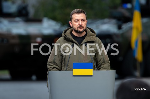  05.04.2023 WARSZAWA<br />
WIZYTA PREZYDENTA UKRAINY WOLODYMYRA ZELENSKIEGO W WARSZAWIE<br />
<br />
UKRAINIAN PRESIDENT WOLODYMYR ZELENSKY VISITS POLAND<br />
<br />
N/Z PREZYDENT UKRAINY WOLODYMYR ZELENSKI<br />
FOT. MARCIN BANASZKIEWICZ/FOTONEWS  