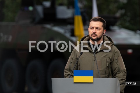  05.04.2023 WARSZAWA<br />
WIZYTA PREZYDENTA UKRAINY WOLODYMYRA ZELENSKIEGO W WARSZAWIE<br />
<br />
UKRAINIAN PRESIDENT WOLODYMYR ZELENSKY VISITS POLAND<br />
<br />
N/Z PREZYDENT UKRAINY WOLODYMYR ZELENSKI<br />
FOT. MARCIN BANASZKIEWICZ/FOTONEWS  