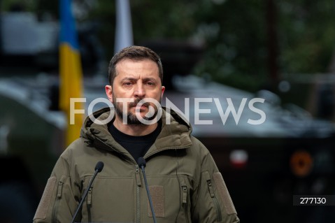  05.04.2023 WARSZAWA<br />
WIZYTA PREZYDENTA UKRAINY WOLODYMYRA ZELENSKIEGO W WARSZAWIE<br />
<br />
UKRAINIAN PRESIDENT WOLODYMYR ZELENSKY VISITS POLAND<br />
<br />
N/Z PREZYDENT UKRAINY WOLODYMYR ZELENSKI<br />
FOT. MARCIN BANASZKIEWICZ/FOTONEWS  