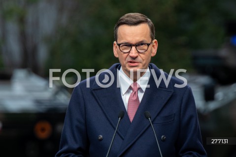  05.04.2023 WARSZAWA<br />
WIZYTA PREZYDENTA UKRAINY WOLODYMYRA ZELENSKIEGO W WARSZAWIE<br />
<br />
UKRAINIAN PRESIDENT WOLODYMYR ZELENSKY VISITS POLAND<br />
<br />
N/Z PREMIER MATEUSZ MORAWIECKI<br />
FOT. MARCIN BANASZKIEWICZ/FOTONEWS  