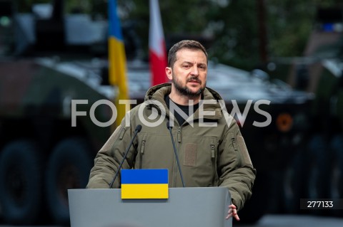  05.04.2023 WARSZAWA<br />
WIZYTA PREZYDENTA UKRAINY WOLODYMYRA ZELENSKIEGO W WARSZAWIE<br />
<br />
UKRAINIAN PRESIDENT WOLODYMYR ZELENSKY VISITS POLAND<br />
<br />
N/Z PREZYDENT UKRAINY WOLODYMYR ZELENSKI<br />
FOT. MARCIN BANASZKIEWICZ/FOTONEWS  