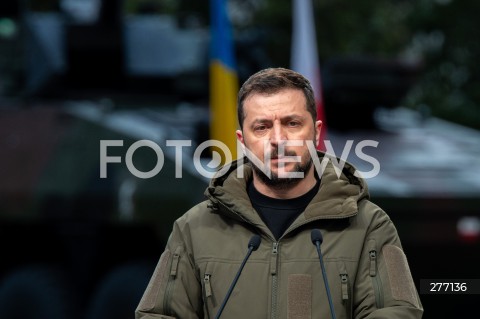  05.04.2023 WARSZAWA<br />
WIZYTA PREZYDENTA UKRAINY WOLODYMYRA ZELENSKIEGO W WARSZAWIE<br />
<br />
UKRAINIAN PRESIDENT WOLODYMYR ZELENSKY VISITS POLAND<br />
<br />
N/Z PREZYDENT UKRAINY WOLODYMYR ZELENSKI<br />
FOT. MARCIN BANASZKIEWICZ/FOTONEWS  