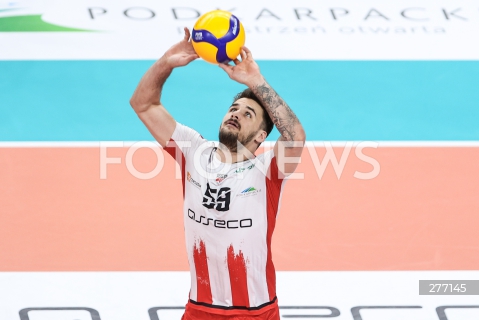  07.04.2023 RZESZOW <br />
SIATKOWKA MEZCZYZN <br />
PLUSLIGA SEZON 2022/2023 <br />
PLUS LIGA POLISH MEN VOLLEYBALL LEAGUE <br />
CWIERCFINAL - 1/4 FINALU - 1. MECZ <br />
MECZ ASSECO RESOVIA - PSG STAL NYSA <br />
N/Z TOREY DEFALCO SYLWETKA <br />
 