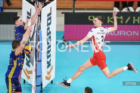  07.04.2023 RZESZOW <br />
SIATKOWKA MEZCZYZN <br />
PLUSLIGA SEZON 2022/2023 <br />
PLUS LIGA POLISH MEN VOLLEYBALL LEAGUE <br />
CWIERCFINAL - 1/4 FINALU - 1. MECZ <br />
MECZ ASSECO RESOVIA - PSG STAL NYSA <br />
N/Z MACIEJ MUZAJ KAMIL KWASOWSKI <br />
 