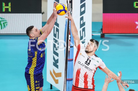  07.04.2023 RZESZOW <br />
SIATKOWKA MEZCZYZN <br />
PLUSLIGA SEZON 2022/2023 <br />
PLUS LIGA POLISH MEN VOLLEYBALL LEAGUE <br />
CWIERCFINAL - 1/4 FINALU - 1. MECZ <br />
MECZ ASSECO RESOVIA - PSG STAL NYSA <br />
N/Z FABIAN DRZYZGA KAMIL KWASOWSKI <br />
 