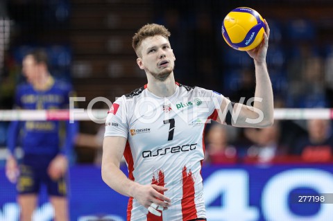  07.04.2023 RZESZOW <br />
SIATKOWKA MEZCZYZN <br />
PLUSLIGA SEZON 2022/2023 <br />
PLUS LIGA POLISH MEN VOLLEYBALL LEAGUE <br />
CWIERCFINAL - 1/4 FINALU - 1. MECZ <br />
MECZ ASSECO RESOVIA - PSG STAL NYSA <br />
N/Z JAKUB KOCHANOWSKI SYLWETKA <br />
 