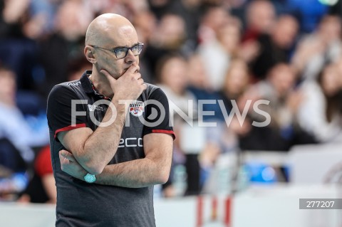  07.04.2023 RZESZOW <br />
SIATKOWKA MEZCZYZN <br />
PLUSLIGA SEZON 2022/2023 <br />
PLUS LIGA POLISH MEN VOLLEYBALL LEAGUE <br />
CWIERCFINAL - 1/4 FINALU - 1. MECZ <br />
MECZ ASSECO RESOVIA - PSG STAL NYSA <br />
N/Z GIAMPAOLO MEDEI - I TRENER ( HEAD COACH ) SYLWETKA <br />
 