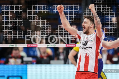  07.04.2023 RZESZOW <br />
SIATKOWKA MEZCZYZN <br />
PLUSLIGA SEZON 2022/2023 <br />
PLUS LIGA POLISH MEN VOLLEYBALL LEAGUE <br />
CWIERCFINAL - 1/4 FINALU - 1. MECZ <br />
MECZ ASSECO RESOVIA - PSG STAL NYSA <br />
N/Z TOREY DEFALCO RADOSC EMOCJE SYLWETKA <br />
 