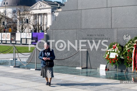  10.04.2023 WARSZAWA<br />
13. ROCZNICA KATASTROFY LOTNICZEJ POD SMOLENSKIEM<br />
N/Z BABCIA KASIA KATARZYNA AUGUSTYNEK<br />
FOT. MARCIN BANASZKIEWICZ/FOTONEWS  