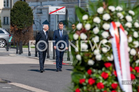  10.04.2023 WARSZAWA<br />
13. ROCZNICA KATASTROFY LOTNICZEJ POD SMOLENSKIEM<br />
N/Z ANTONI MACIEREWICZ MARIUSZ BLASZCZAK<br />
FOT. MARCIN BANASZKIEWICZ/FOTONEWS  