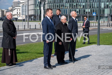  10.04.2023 WARSZAWA<br />
13. ROCZNICA KATASTROFY LOTNICZEJ POD SMOLENSKIEM<br />
N/Z JAROSLAW KACZYNSKI ANTONI MACIEREWICZ MARIUSZ BLASZCZAK<br />
FOT. MARCIN BANASZKIEWICZ/FOTONEWS  