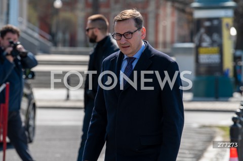  10.04.2023 WARSZAWA<br />
13. ROCZNICA KATASTROFY LOTNICZEJ POD SMOLENSKIEM<br />
N/Z PREMIER MATEUSZ MORAWIECKI<br />
FOT. MARCIN BANASZKIEWICZ/FOTONEWS  