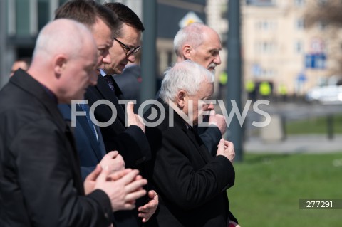  10.04.2023 WARSZAWA<br />
13. ROCZNICA KATASTROFY LOTNICZEJ POD SMOLENSKIEM<br />
N/Z MARIUSZ BLASZCZAK MATEUSZ MORAWIECKI JAROSLAW KACZYNSKI ANTONI MACIEREWICZ<br />
FOT. MARCIN BANASZKIEWICZ/FOTONEWS  