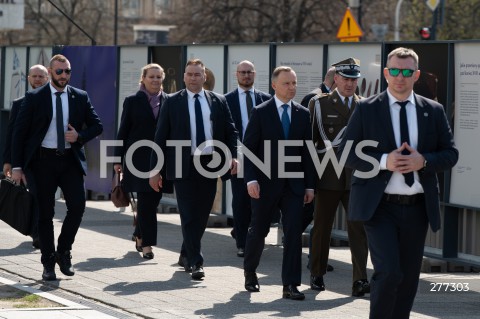  10.04.2023 WARSZAWA<br />
13. ROCZNICA KATASTROFY LOTNICZEJ POD SMOLENSKIEM<br />
N/Z PREZYDENT ANDRZEJ DUDA<br />
FOT. MARCIN BANASZKIEWICZ/FOTONEWS  