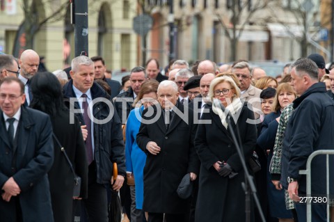  16.04.2023 WARSZAWA<br />
APEL PAMIECI PRZED PALACEM PREZYDENCKIM W ROCZNICE KATASTROFY SMOLENSKIEJ<br />
N/Z JAROSLAW KACZYNSKI<br />
FOT. MARCIN BANASZKIEWICZ/FOTONEWS  