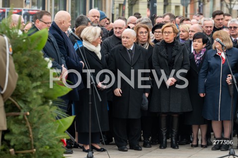  16.04.2023 WARSZAWA<br />
APEL PAMIECI PRZED PALACEM PREZYDENCKIM W ROCZNICE KATASTROFY SMOLENSKIEJ<br />
N/Z JAROSLAW KACZYNSKI<br />
FOT. MARCIN BANASZKIEWICZ/FOTONEWS  