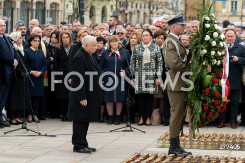  16.04.2023 WARSZAWA<br />
APEL PAMIECI PRZED PALACEM PREZYDENCKIM W ROCZNICE KATASTROFY SMOLENSKIEJ<br />
N/Z JAROSLAW KACZYNSKI<br />
FOT. MARCIN BANASZKIEWICZ/FOTONEWS  