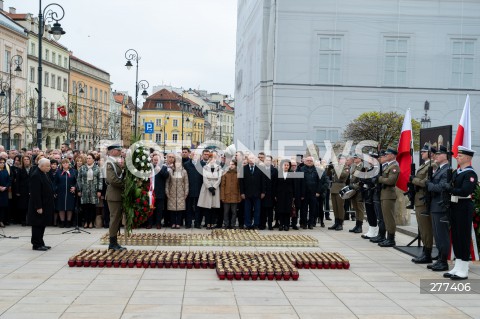  16.04.2023 WARSZAWA<br />
APEL PAMIECI PRZED PALACEM PREZYDENCKIM W ROCZNICE KATASTROFY SMOLENSKIEJ<br />
N/Z JAROSLAW KACZYNSKI<br />
FOT. MARCIN BANASZKIEWICZ/FOTONEWS  