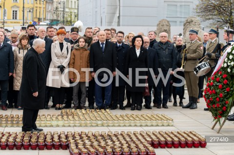  16.04.2023 WARSZAWA<br />
APEL PAMIECI PRZED PALACEM PREZYDENCKIM W ROCZNICE KATASTROFY SMOLENSKIEJ<br />
N/Z JAROSLAW KACZYNSKI<br />
FOT. MARCIN BANASZKIEWICZ/FOTONEWS  