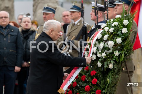  16.04.2023 WARSZAWA<br />
APEL PAMIECI PRZED PALACEM PREZYDENCKIM W ROCZNICE KATASTROFY SMOLENSKIEJ<br />
N/Z JAROSLAW KACZYNSKI<br />
FOT. MARCIN BANASZKIEWICZ/FOTONEWS  