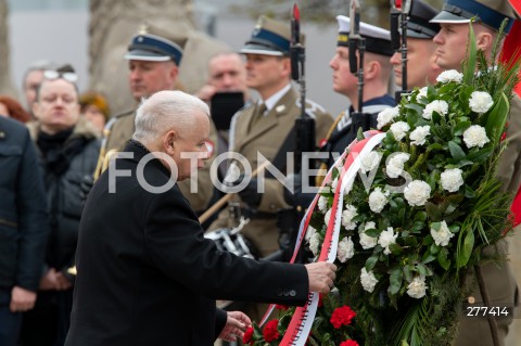  16.04.2023 WARSZAWA<br />
APEL PAMIECI PRZED PALACEM PREZYDENCKIM W ROCZNICE KATASTROFY SMOLENSKIEJ<br />
N/Z JAROSLAW KACZYNSKI<br />
FOT. MARCIN BANASZKIEWICZ/FOTONEWS  