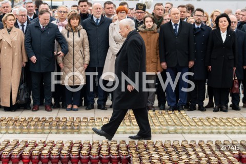  16.04.2023 WARSZAWA<br />
APEL PAMIECI PRZED PALACEM PREZYDENCKIM W ROCZNICE KATASTROFY SMOLENSKIEJ<br />
N/Z JAROSLAW KACZYNSKI<br />
FOT. MARCIN BANASZKIEWICZ/FOTONEWS  