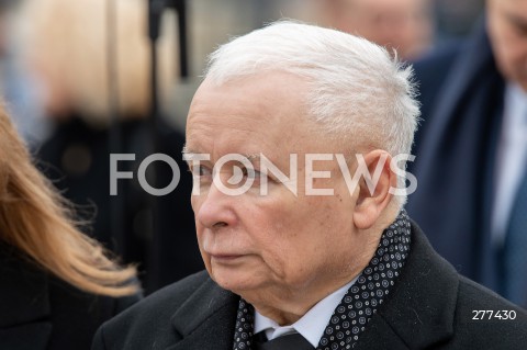  16.04.2023 WARSZAWA<br />
APEL PAMIECI PRZED PALACEM PREZYDENCKIM W ROCZNICE KATASTROFY SMOLENSKIEJ<br />
N/Z JAROSLAW KACZYNSKI<br />
FOT. MARCIN BANASZKIEWICZ/FOTONEWS  