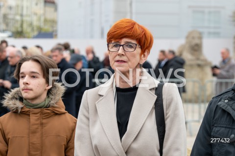  16.04.2023 WARSZAWA<br />
APEL PAMIECI PRZED PALACEM PREZYDENCKIM W ROCZNICE KATASTROFY SMOLENSKIEJ<br />
N/Z ELZBIETA RAFALSKA<br />
FOT. MARCIN BANASZKIEWICZ/FOTONEWS  