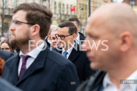  16.04.2023 WARSZAWA<br />
APEL PAMIECI PRZED PALACEM PREZYDENCKIM W ROCZNICE KATASTROFY SMOLENSKIEJ<br />
N/Z PREMIER MATEUSZ MORAWIECKI<br />
FOT. MARCIN BANASZKIEWICZ/FOTONEWS  