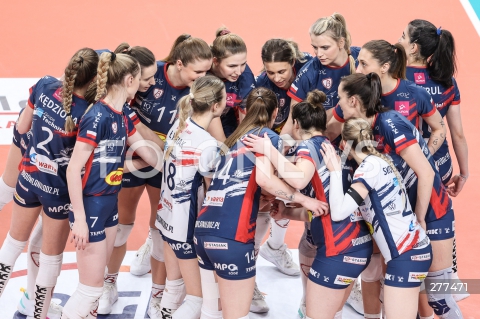  21.04.2023 RZESZOW <br />
SIATKOWKA <br />
TAURONLIGA LIGA SIATKOWKI KOBIET LSK 2022/2023 <br />
POLISH WOMEN VOLLEYBALL LEAGUE <br />
MECZ DEVELOPRES BELLA DOLINA RZESZOW - GROT BUDOWLANI LODZ <br />
N/Z SIATKARKI GROT BUDOWLANI LODZ<br />
 