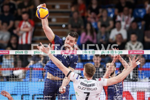  23.04.2023 RZESZOW <br />
SIATKOWKA MEZCZYZN <br />
PLUSLIGA SEZON 2022/2023 <br />
PLUS LIGA POLISH MEN VOLLEYBALL LEAGUE <br />
POLFINAL - 1/2 FINALU - 2. MECZ <br />
MECZ ASSECO RESOVIA - ZAKSA KEDZIERZYN KOZLE <br />
N/Z DMYTRO PASHYTSKYY <br />
 