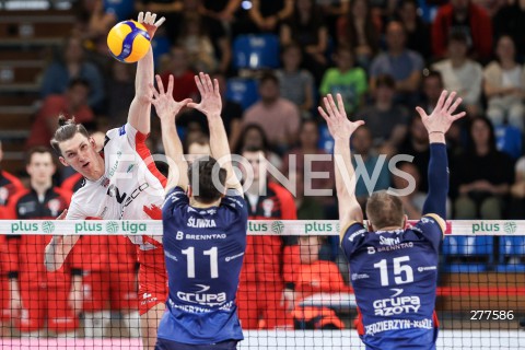  23.04.2023 RZESZOW <br />
SIATKOWKA MEZCZYZN <br />
PLUSLIGA SEZON 2022/2023 <br />
PLUS LIGA POLISH MEN VOLLEYBALL LEAGUE <br />
POLFINAL - 1/2 FINALU - 2. MECZ <br />
MECZ ASSECO RESOVIA - ZAKSA KEDZIERZYN KOZLE <br />
N/Z MACIEJ MUZAJ <br />
 