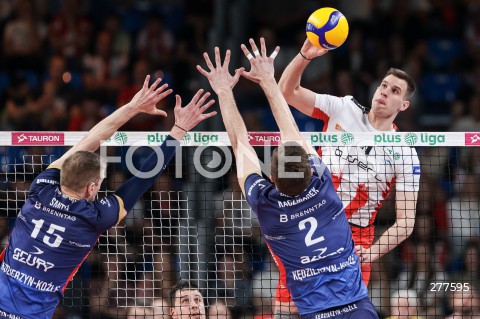  23.04.2023 RZESZOW <br />
SIATKOWKA MEZCZYZN <br />
PLUSLIGA SEZON 2022/2023 <br />
PLUS LIGA POLISH MEN VOLLEYBALL LEAGUE <br />
POLFINAL - 1/2 FINALU - 2. MECZ <br />
MECZ ASSECO RESOVIA - ZAKSA KEDZIERZYN KOZLE <br />
N/Z JAN KOZAMERNIK <br />
 