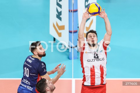  23.04.2023 RZESZOW <br />
SIATKOWKA MEZCZYZN <br />
PLUSLIGA SEZON 2022/2023 <br />
PLUS LIGA POLISH MEN VOLLEYBALL LEAGUE <br />
POLFINAL - 1/2 FINALU - 2. MECZ <br />
MECZ ASSECO RESOVIA - ZAKSA KEDZIERZYN KOZLE <br />
N/Z FABIAN DRZYZGA BARTOSZ BEDNORZ <br />
 