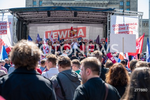  01.05.2023 WARSZAWA<br />
POCHOD PIERWSZOMAJOWY LEWICY I OPZZ<br />
GODNA PRACA GODNE ZYCIE<br />
N/Z UCZESTNICY ZGROMADZENIA<br />
FOT. MARCIN BANASZKIEWICZ/FOTONEWS 