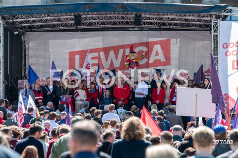  01.05.2023 WARSZAWA<br />
POCHOD PIERWSZOMAJOWY LEWICY I OPZZ<br />
GODNA PRACA GODNE ZYCIE<br />
N/Z UCZESTNICY ZGROMADZENIA<br />
FOT. MARCIN BANASZKIEWICZ/FOTONEWS 