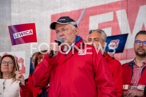  01.05.2023 WARSZAWA<br />
POCHOD PIERWSZOMAJOWY LEWICY I OPZZ<br />
GODNA PRACA GODNE ZYCIE<br />
N/Z RYSZARD ZBRZYZNY<br />
FOT. MARCIN BANASZKIEWICZ/FOTONEWS 