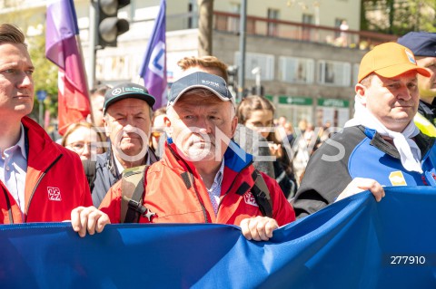  01.05.2023 WARSZAWA<br />
POCHOD PIERWSZOMAJOWY LEWICY I OPZZ<br />
GODNA PRACA GODNE ZYCIE<br />
N/Z RYSZARD ZBRZYZNY<br />
FOT. MARCIN BANASZKIEWICZ/FOTONEWS 