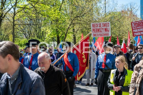  01.05.2023 WARSZAWA<br />
POCHOD PIERWSZOMAJOWY LEWICY I OPZZ<br />
GODNA PRACA GODNE ZYCIE<br />
N/Z UCZESTNICY ZGROMADZENIA<br />
FOT. MARCIN BANASZKIEWICZ/FOTONEWS 