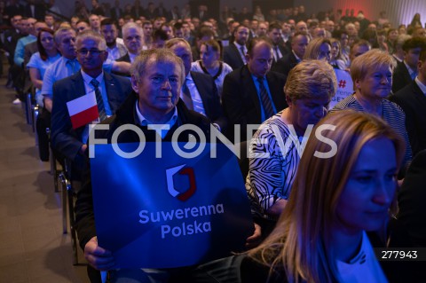  03.05.2023 WARSZAWA<br />
KONWENCJA SUWERENNEJ POLSKI<br />
N/Z UCZESTNICY KONWENCJI BANER<br />
FOT. MARCIN BANASZKIEWICZ/FOTONEWS  