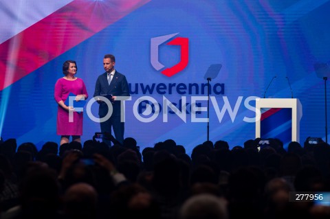  03.05.2023 WARSZAWA<br />
KONWENCJA SUWERENNEJ POLSKI<br />
N/Z ANNA SIARKOWSKA JAN KANTHAK<br />
FOT. MARCIN BANASZKIEWICZ/FOTONEWS  