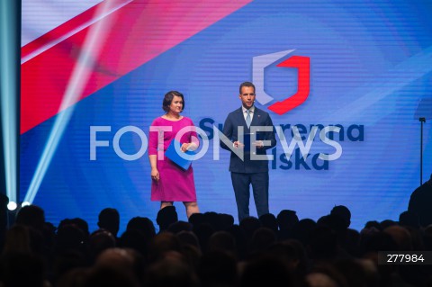  03.05.2023 WARSZAWA<br />
KONWENCJA SUWERENNEJ POLSKI<br />
N/Z ANNA SIARKOWSKA JAN KANTHAK<br />
FOT. MARCIN BANASZKIEWICZ/FOTONEWS  