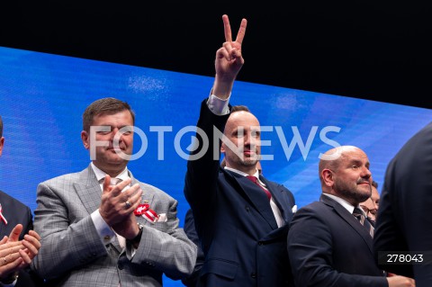  03.05.2023 WARSZAWA<br />
KONWENCJA SUWERENNEJ POLSKI<br />
N/Z JANUSZ KOWALSKI MARIUSZ GOSEK<br />
FOT. MARCIN BANASZKIEWICZ/FOTONEWS  