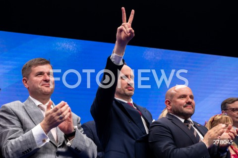  03.05.2023 WARSZAWA<br />
KONWENCJA SUWERENNEJ POLSKI<br />
N/Z JANUSZ KOWALSKI MARIUSZ GOSEK<br />
FOT. MARCIN BANASZKIEWICZ/FOTONEWS  