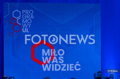  13.05.2023 WARSZAWA<br />
KONWENCJA PROGRAMOWA PRAWA I SPRAWIEDLIWOSCI<br />
PROGRAMOWY UL<br />
N/Z PROGRAMOWY UL HASLO KONWENCJI<br />
FOT. MARCIN BANASZKIEWICZ/FOTONEWS  