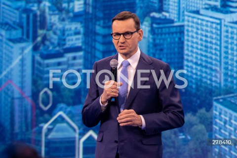  13.05.2023 WARSZAWA<br />
KONWENCJA PROGRAMOWA PRAWA I SPRAWIEDLIWOSCI<br />
PROGRAMOWY UL<br />
N/Z PREMIER MATEUSZ MORAWIECKI<br />
FOT. MARCIN BANASZKIEWICZ/FOTONEWS  